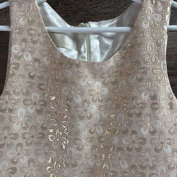 AMERICAN PRINCESS Girls Fancy Asymetrical Tiered Sleeveless Beaded Dress Size 10 - Picture 5 of 9